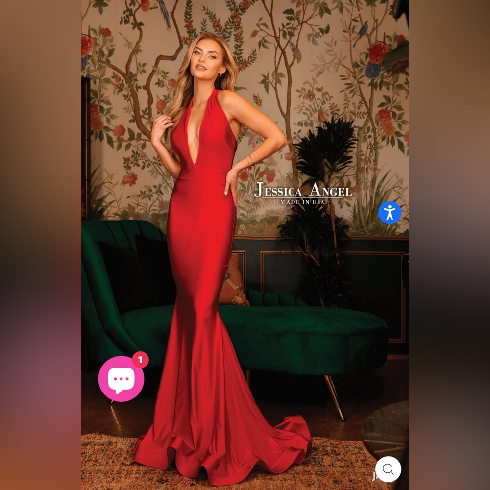 Beautiful 😍 Gorgeous! Red dress 🔥! Jessica Angel dress, with deep v